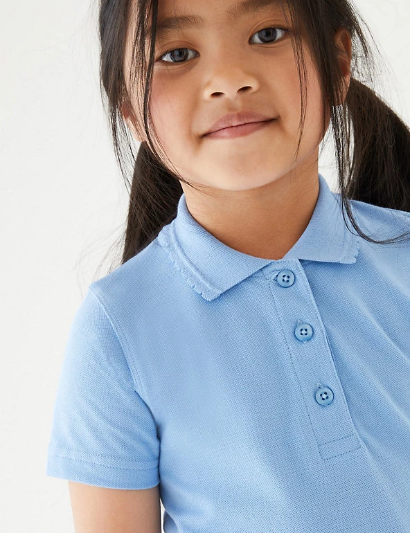 M&S Collection Polo-shirts 2pk Girls' Slim Fit School Polo Shirts (2-16 Yrs) 10 M&S Collection Polo-shirts 2pk Girls' Slim Fit School Polo Shirts (2-16 Yrs) - Image 8