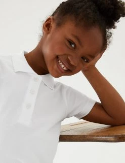 M&S Collection Polo-shirts 2pk Girls' Slim Fit School Polo Shirts (2-16 Yrs) 14 M&S Collection Polo-shirts 2pk Girls' Slim Fit School Polo Shirts (2-16 Yrs) -School Uniform Sales Store SD 04 T76 2058 Z0 X EC 1