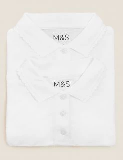 M&S Collection Polo-shirts 2pk Girls' Slim Fit School Polo Shirts (2-16 Yrs) 16 M&S Collection Polo-shirts 2pk Girls' Slim Fit School Polo Shirts (2-16 Yrs) -School Uniform Sales Store SD 04 T76 2058 Z0 X EC 7