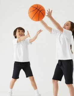 M&S Collection Polo-shirts 2 Pack Unisex Skin Kind™ School Polo Shirts (2-16 Yrs)