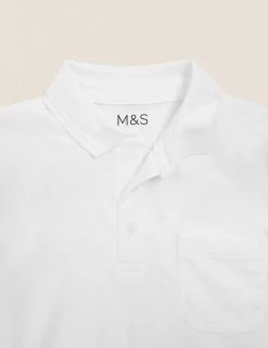 M&S Collection Polo-shirts 2pk Unisex Easy Dressing School Polo Shirts -School Uniform Sales Store SD 04 T76 2081 Z0 X EC 3