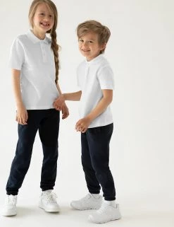 M&S Collection Polo-shirts 5pk Unisex Pure Cotton School Polo Shirts (2-18 Yrs)