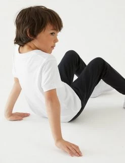 M&S Collection 2pk Unisex Pure Cotton School T-Shirts (2-16 Yrs) 12 M&S Collection 2pk Unisex Pure Cotton School T-Shirts (2-16 Yrs) -School Uniform Sales Store SD 04 T76 2206 Z0 X EC 3