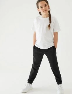 M&S Collection Trousers 2pk Unisex Regular Fit School Joggers (2-16 Yrs) 23 M&S Collection Trousers 2pk Unisex Regular Fit School Joggers (2-16 Yrs) -School Uniform Sales Store SD 04 T76 2401 Y0 X EC 2