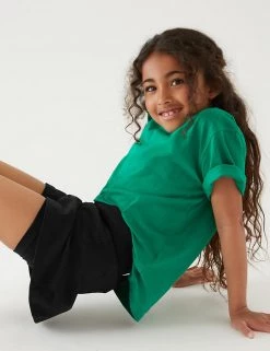 M&S Collection Shorts Girls' Cotton With Stretch Sports School Skorts (2-16 Yrs) -School Uniform Sales Store SD 04 T76 2542 Y0 X EC 1