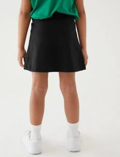 M&S Collection Shorts Girls' Cotton With Stretch Sports School Skorts (2-16 Yrs) -School Uniform Sales Store SD 04 T76 2542 Y0 X EC 2