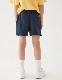 M&S Collection 2pk Unisex Pure Cotton School Shorts (2-16 Yrs) -School Uniform Sales Store SD 04 T76 3234 F0 X EC 4