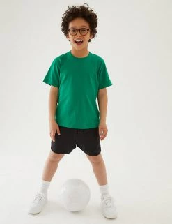 M&S Collection Unisex Sports School Shorts (2-16 Yrs) -School Uniform Sales Store SD 04 T76 3235 Y0 X EC 1
