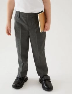 M&S Collection 2pk Boys' Easy Dressing School Trousers (3-18 Yrs) -School Uniform Sales Store SD 04 T76 3635 T0 X EC 1