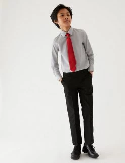 M&S Collection 2pk Boys' Easy Dressing School Trousers (3-18 Yrs) -School Uniform Sales Store SD 04 T76 3635 Y0 X EC 0