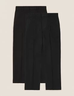 M&S Collection 2pk Boys' Easy Dressing School Trousers (3-18 Yrs) -School Uniform Sales Store SD 04 T76 3635 Y0 X EC 90