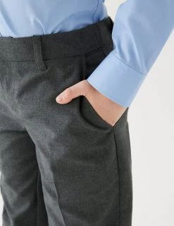 M&S Collection 2pk Boys' Slim Leg School Trousers (2-18 Yrs) -School Uniform Sales Store SD 04 T76 3643L T0 X EC 4