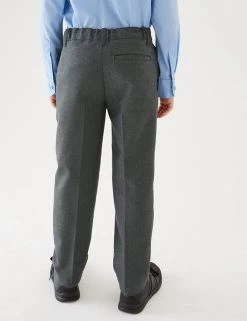 M&S Collection 2pk Boys' Slim Leg Plus Fit School Trousers (2-18 Yrs) -School Uniform Sales Store SD 04 T76 3643P T0 X EC 2