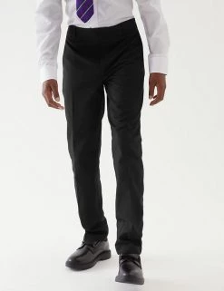 M&S Collection 2pk Boys' Slim Leg Plus Fit School Trousers (2-18 Yrs) -School Uniform Sales Store SD 04 T76 3643P Y0 X EC 1