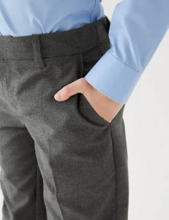 M&S Collection Boys' 2pk Slim Leg School Trousers (2-18 Yrs) -School Uniform Sales Store SD 04 T76 3643 T0 X EC 4