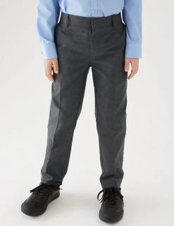 M&S Collection 2pk Boys' Slim Leg Slim Fit School Trousers (2-18 Yrs) -School Uniform Sales Store SD 04 T76 3645 T0 X EC 1