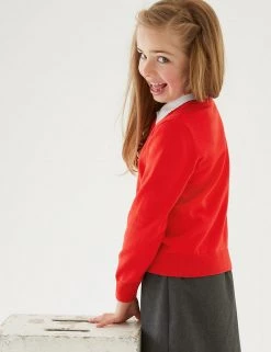 M&S Collection Jumpers 2pk Unisex Pure Cotton School Jumper (3-18 Yrs) -School Uniform Sales Store SD 04 T76 3919 B0 X EC 3