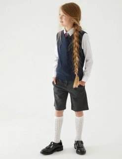 M&S Collection Jumpers Unisex Pure Cotton School Tank Top (2-18 Yrs) -School Uniform Sales Store SD 04 T76 3922 F0 X EC 1