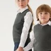 M&S Collection Jumpers Unisex Pure Cotton School Tank Top (2-18 Yrs) -School Uniform Sales Store SD 04 T76 3922 T0 X EC 0