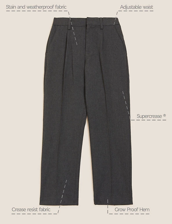 M&S Collection Boys' Regular Leg School Trousers (2-16 Yrs) 18 M&S Collection Boys' Regular Leg School Trousers (2-16 Yrs) - Image 16