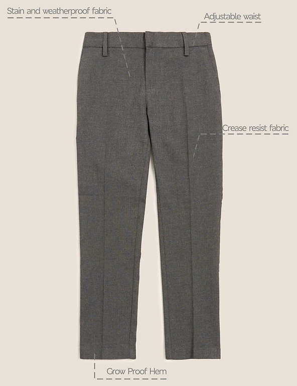 M&S Collection Boys' Super Skinny Leg School Trousers (2-18 Yrs) 16 M&S Collection Boys' Super Skinny Leg School Trousers (2-18 Yrs) - Image 14
