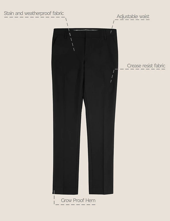 M&S Collection Boys' Super Skinny Slim Fit School Trousers (2-18 Yrs) 4 M&S Collection Boys' Super Skinny Slim Fit School Trousers (2-18 Yrs) - Image 2