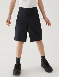 M&S Collection School 2pk Boys' Regular Leg Shorts (2-14 Yrs) 34 M&S Collection School 2pk Boys' Regular Leg Shorts (2-14 Yrs) -School Uniform Sales Store SD 04 T76 4918 PK X EC 1