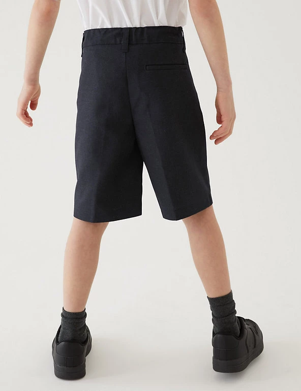 M&S Collection School 2pk Boys' Regular Leg Shorts (2-14 Yrs) 12 M&S Collection School 2pk Boys' Regular Leg Shorts (2-14 Yrs) - Image 10