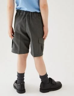 2pk Boys' Plus Fit Cargo School Shorts (4-14 Yrs) 11 2pk Boys' Plus Fit Cargo School Shorts (4-14 Yrs) -School Uniform Sales Store SD 04 T76 4953P T0 X EC 2