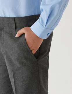 M&S Collection School 2pk Boys' Slim Leg Shorts (2-14 Yrs) -School Uniform Sales Store SD 04 T76 4964 T0 X EC 4