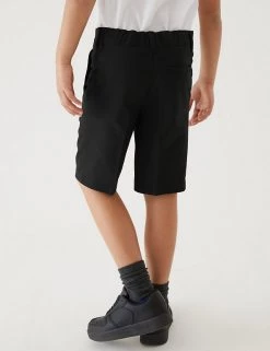 M&S Collection School 2pk Boys' Slim Leg Shorts (2-14 Yrs) -School Uniform Sales Store SD 04 T76 4964 Y0 X EC 2