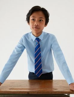 M&S Collection 3pk Boys' Easy Iron School Shirts (2-16 Yrs) -School Uniform Sales Store SD 04 T76 5719 E0 X EC 0