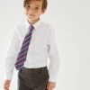 M&S Collection Boys' 5pk Regular Fit Easy To Iron School Shirts (2-18 Yrs) -School Uniform Sales Store SD 04 T76 5779 Z0 X EC 0