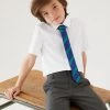 M&S Collection 3pk Boys' Slim Easy Iron School Shirts (2-16 Yrs) -School Uniform Sales Store SD 04 T76 5813 Z0 X EC 0