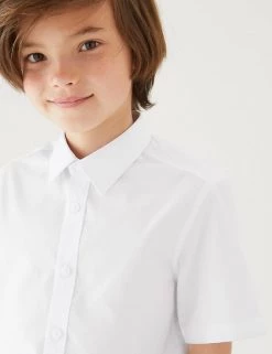 M&S Collection Boys' 5pk Regular Fit Easy To Iron School Shirts (2-18 Yrs) 9 M&S Collection Boys' 5pk Regular Fit Easy To Iron School Shirts (2-18 Yrs) -School Uniform Sales Store SD 04 T76 5814 Z0 X EC 1