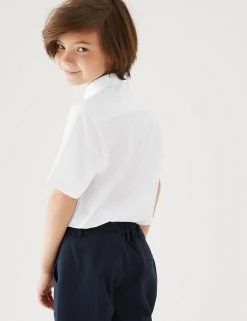 M&S Collection Boys' 5pk Regular Fit Easy To Iron School Shirts (2-18 Yrs) 10 M&S Collection Boys' 5pk Regular Fit Easy To Iron School Shirts (2-18 Yrs) -School Uniform Sales Store SD 04 T76 5814 Z0 X EC 2