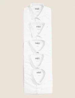 M&S Collection Boys' 5pk Regular Fit Easy To Iron School Shirts (2-18 Yrs) 11 M&S Collection Boys' 5pk Regular Fit Easy To Iron School Shirts (2-18 Yrs) -School Uniform Sales Store SD 04 T76 5814 Z0 X EC 7