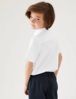 M&S Collection 2pk Boys' Non-Iron School Shirts (2-18 Yrs) -School Uniform Sales Store SD 04 T76 5871 Z0 X EC 2
