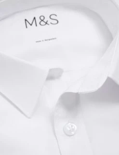 M&S Collection 2pk Boys' Non-Iron School Shirts (2-18 Yrs) -School Uniform Sales Store SD 04 T76 5871 Z0 X EC 8