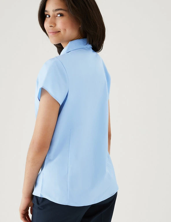 M&S Collection 2pk Girls' Easy Iron School Shirts (2-16 Yrs) 10 M&S Collection 2pk Girls' Easy Iron School Shirts (2-16 Yrs) - Image 8
