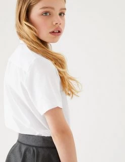 M&S Collection 3pk Girls' Easy Iron School Shirts (2-16 Yrs) -School Uniform Sales Store SD 04 T76 5946 Z0 X EC 2