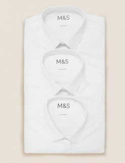 M&S Collection 3pk Girls' Easy Iron School Shirts (2-16 Yrs) -School Uniform Sales Store SD 04 T76 5946 Z0 X EC 7