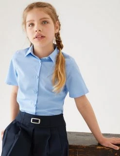 3pk Girls' Slim Fit Easy Iron School Shirts (2-16 Yrs) -School Uniform Sales Store SD 04 T76 5951 E0 X EC 0