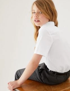 3pk Girls' Slim Fit Easy Iron School Shirts (2-16 Yrs) -School Uniform Sales Store SD 04 T76 5951 Z0 X EC 2