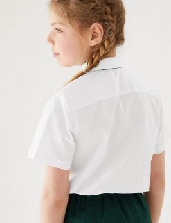 M&S Collection Girls' 5pk Regular Fit Easy To Iron School Shirts (2-18 Yrs) 10 M&S Collection Girls' 5pk Regular Fit Easy To Iron School Shirts (2-18 Yrs) -School Uniform Sales Store SD 04 T76 5953 Z0 X EC 2