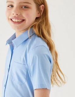 M&S Collection 2pk Girls' Slim Fit Non-Iron School Shirts (2-18 Yrs) 23 M&S Collection 2pk Girls' Slim Fit Non-Iron School Shirts (2-18 Yrs) -School Uniform Sales Store SD 04 T76 5984 E0 X EC 1