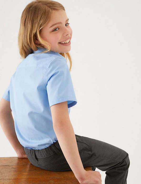 M&S Collection 2pk Girls' Slim Fit Non-Iron School Shirts (2-18 Yrs) 12 M&S Collection 2pk Girls' Slim Fit Non-Iron School Shirts (2-18 Yrs) - Image 10