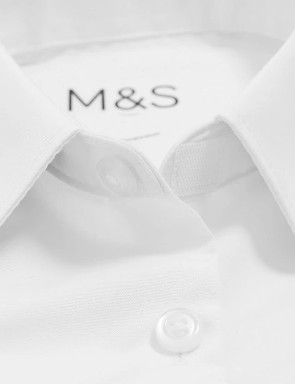 M&S Collection 2pk Girls' Slim Fit Non-Iron School Shirts (2-18 Yrs) 8 M&S Collection 2pk Girls' Slim Fit Non-Iron School Shirts (2-18 Yrs) - Image 6