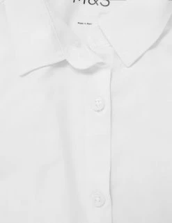 M&S Collection 2pk Girls' Skinny Fit School Shirts (2-18 Yrs) -School Uniform Sales Store SD 04 T76 5991 Z0 X EC 3