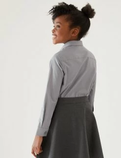 M&S Collection 3pk Girls' Easy Iron School Shirts (2-16 Yrs) -School Uniform Sales Store SD 04 T76 6023 T0 X EC 2